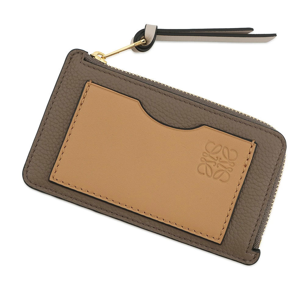 Loewe coin case Wallet card soft grain calf leather wallet